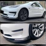 Tesla Model 3 2016-2022 Front Bumper Lip Carbon Fiber