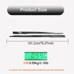 Ford Mustang GT Dark Horse Coupe 2-Door 2024+ Side Skirts Carbon Fiber