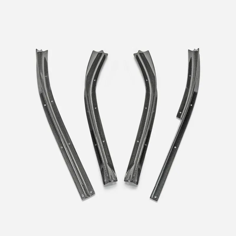 Nissan 2008-16 R35 TS style rear under fins (4 pcs kit) (To be used with TS M17 Rear Under Bumper or Rear Under Bumper Ver.2