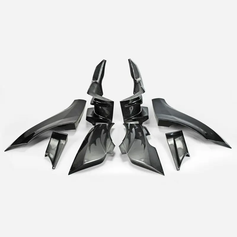 MITSUBISHI EVO 10 VRS Style Wide Ver.Wider Rear Over Fender (6Pcs)