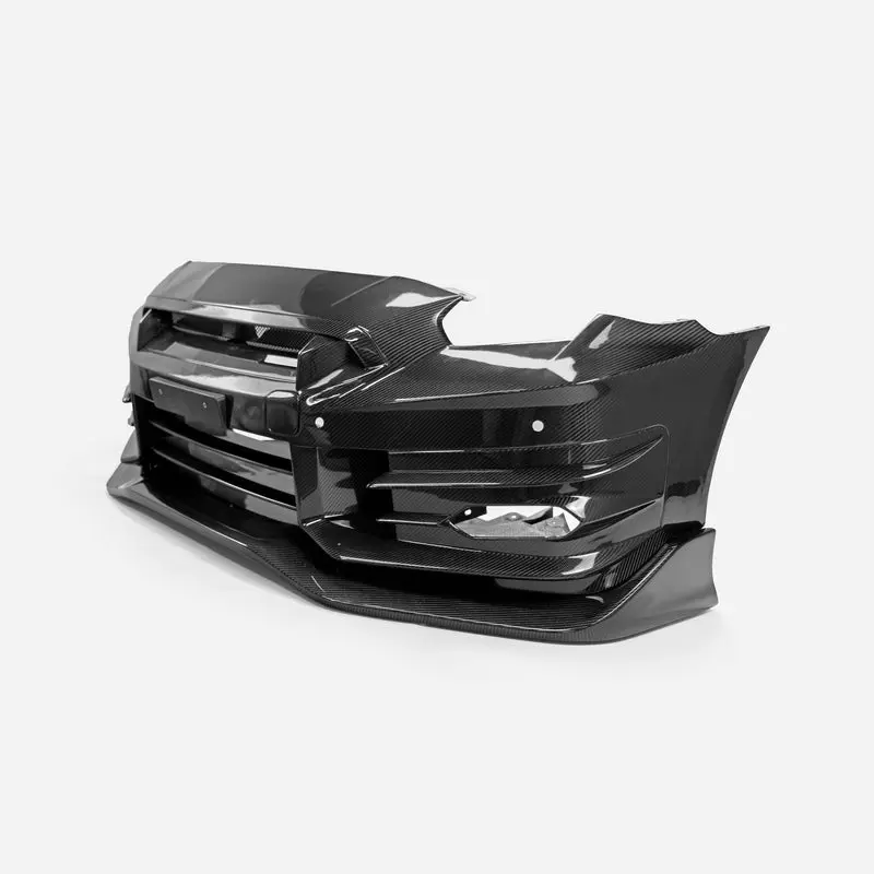 Nissan2024 R35 GTR TSM24 Type Front Bumper (Included Front lip/ Front under diffuser）portion gloss, with surface coating with surface coating