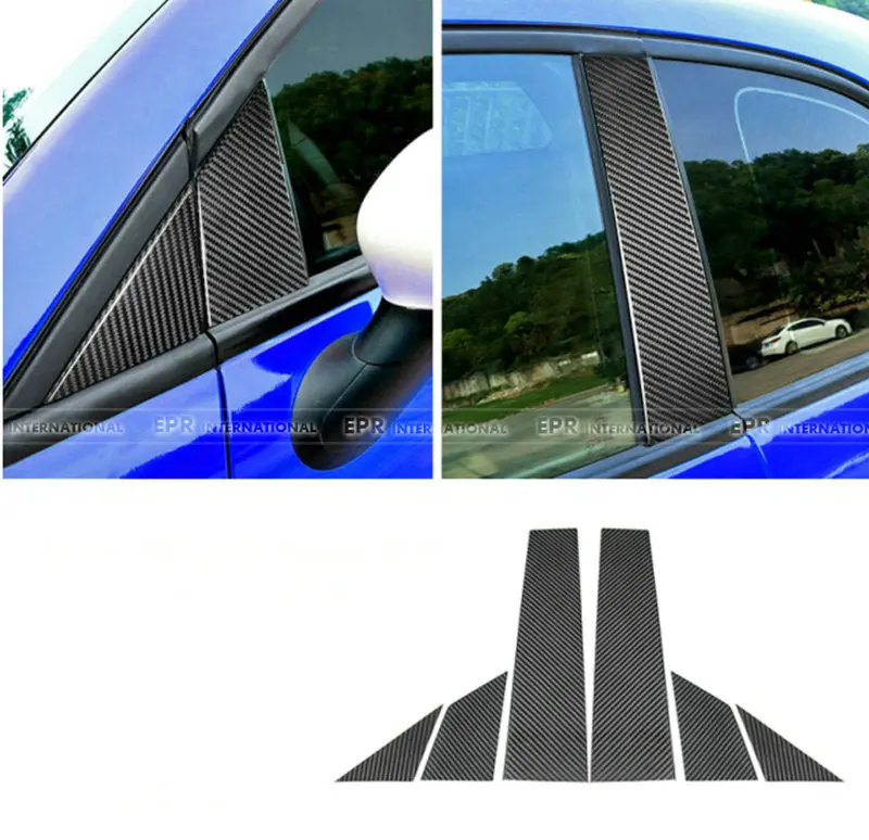 Fiat 500 2012-2024 center A+B Pillar set cover 6Pcs