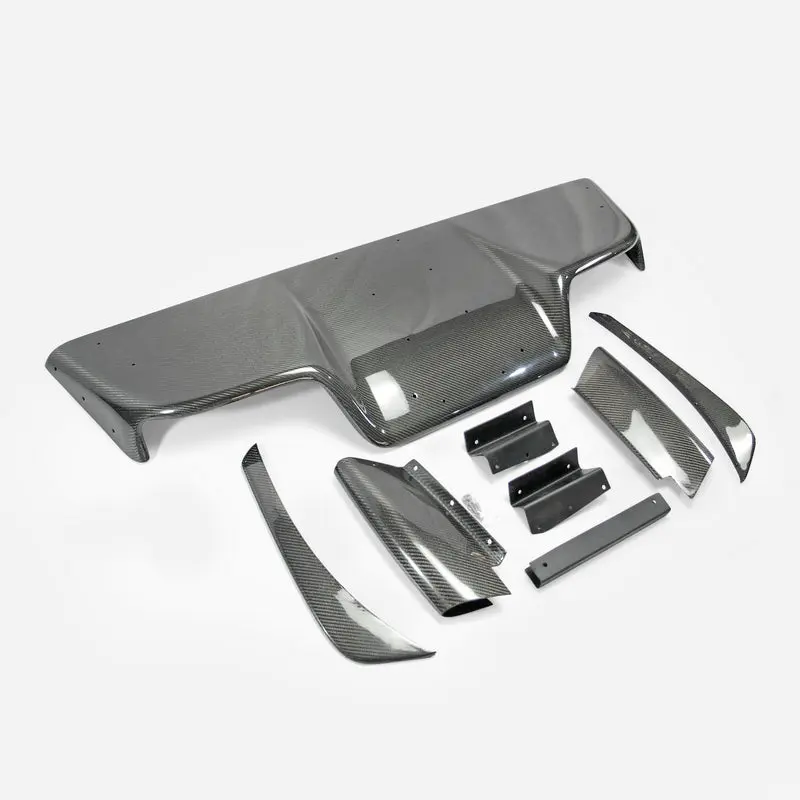Nissan 03-08 Z33 350z Infiniti G35 Coupe 2D JDM TS Style Rear Diffuser Type 2 8Pcs (with fitting)