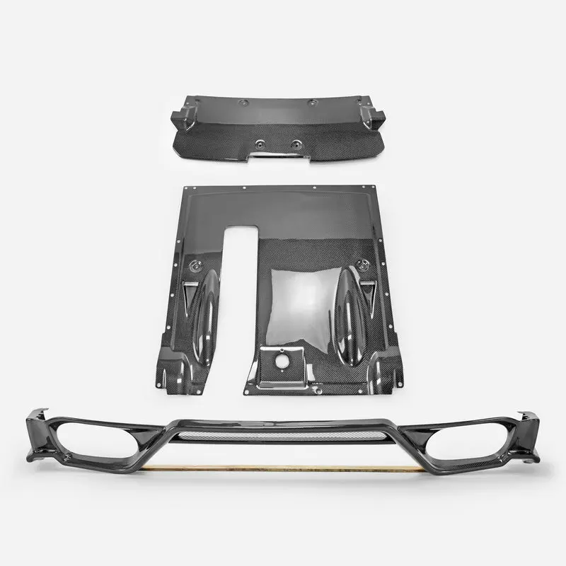 Nissan 2008-16 R35 TS style rear under bumper Ver.2 (3 pcs kit)