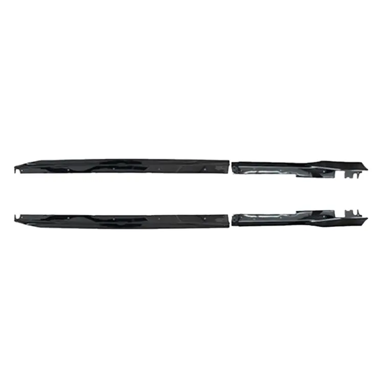 Honda Civic Gen 11 FE1 TR Type side skirt (Gloss black, Sedan)