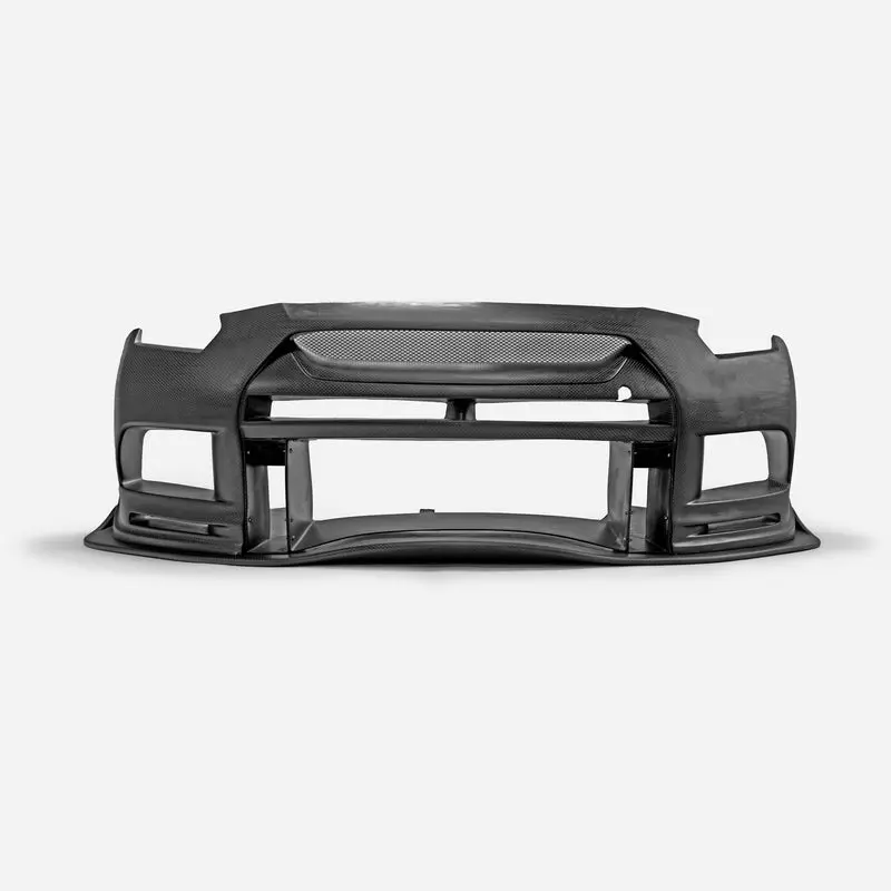 Nissan MY17 R35 GTR TR2 Type front bumper inc. front lip, 4pcs canard (Fit MY17 front bumper with surface coating