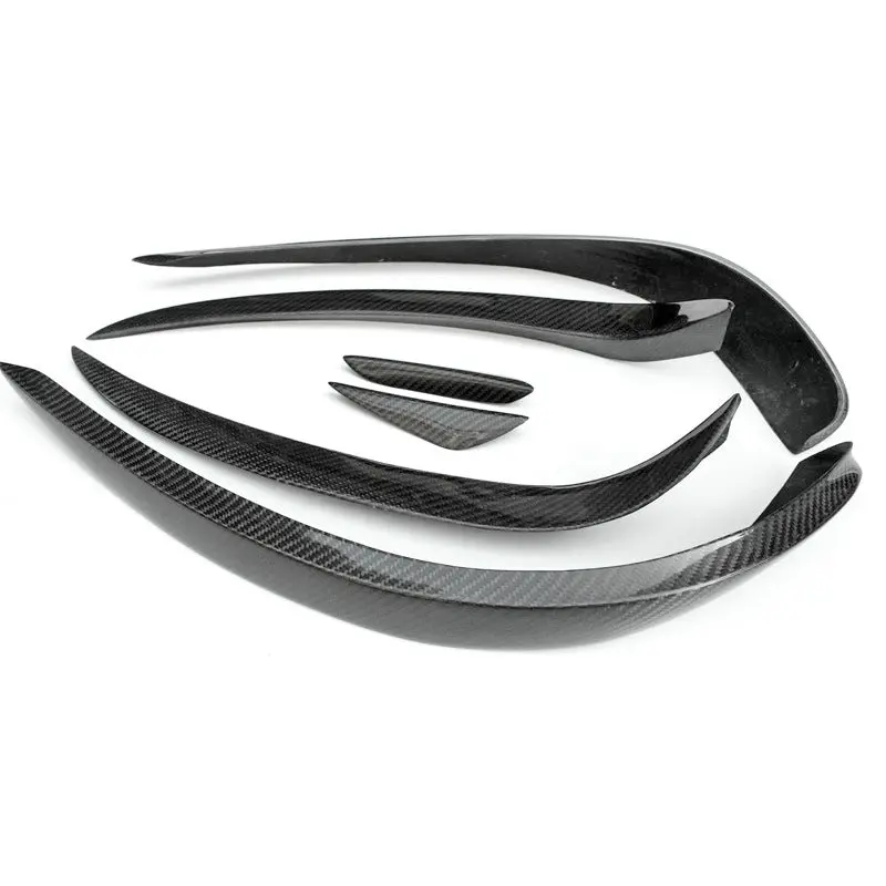 MERCEDES BENZ E-Class W207 14-17 Front Bumper Canards Glossy 6pcs