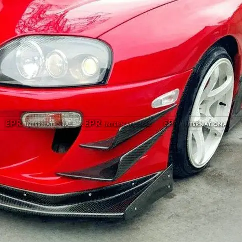 TOYOTA 93-98 Supra MK4 JZA80 VRS Type front bumper canard 4Pcs