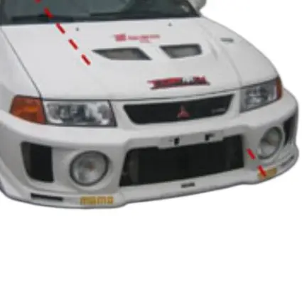 Mitsubishi 07-10 Lancer convert to EVO 5 6 wide body front bumper