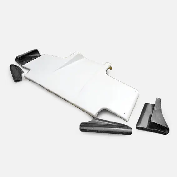 Nissan Skyline R32 GTR GTS TS Style Rear Diffuser w/ Metal Fitting Accessories (3pcs)