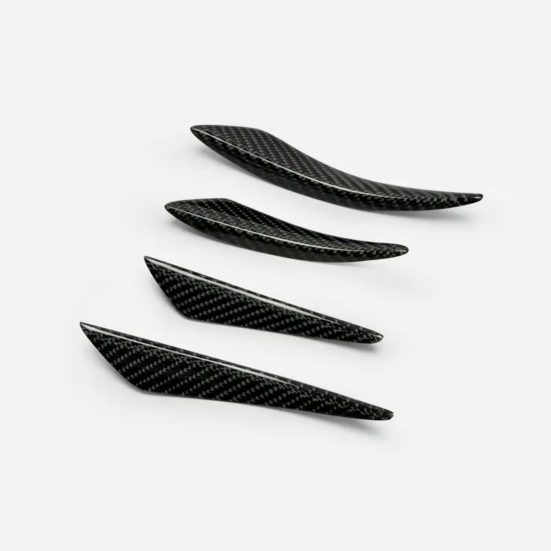 Universal Front Bumper Canard Bent Style 4Pcs