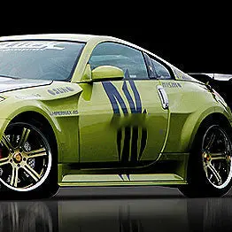 Nissan Z33 350Z DO style wide body side skirt