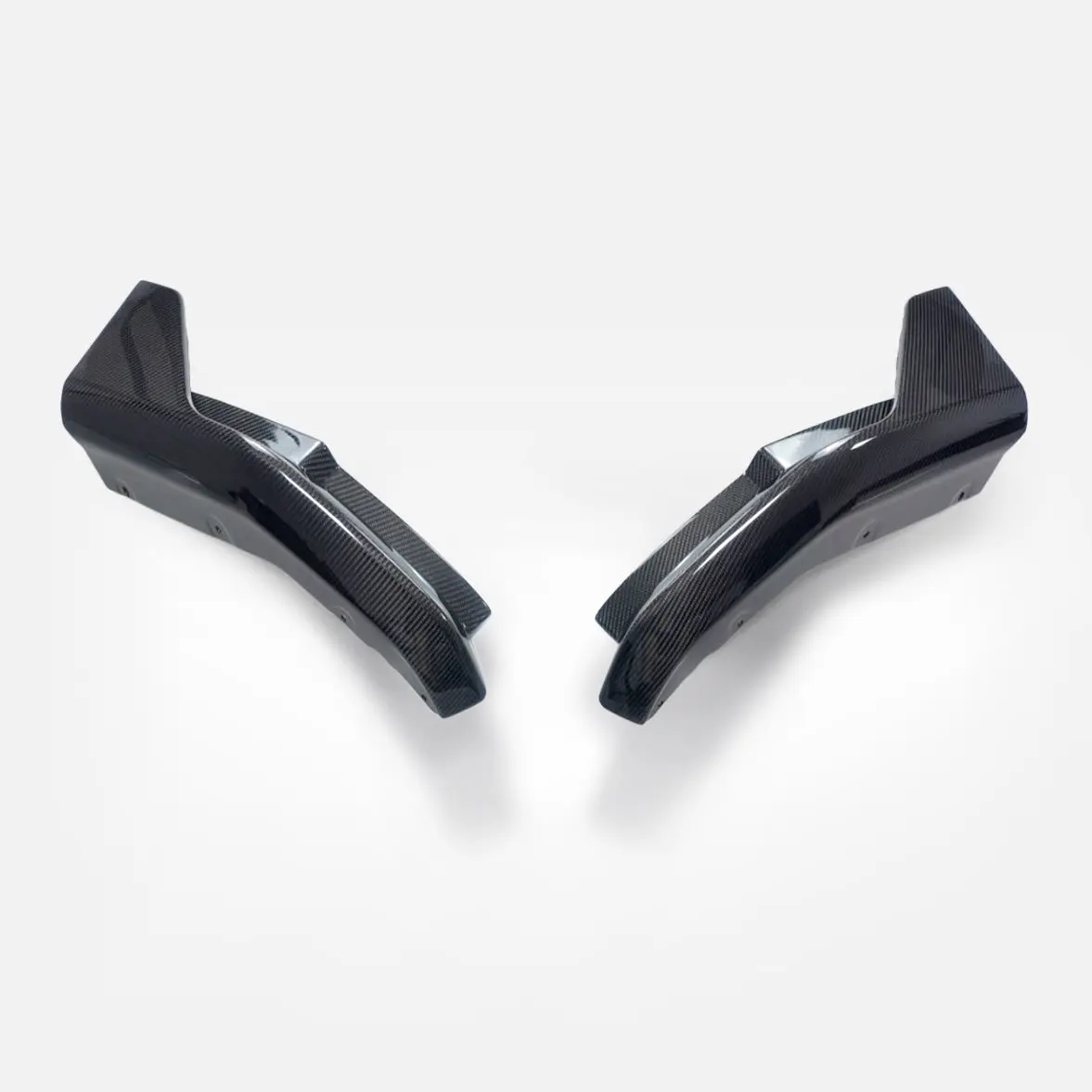 BMW M3 G80 Sedan Pre-preg carbon MP Type rear bumper side splitter pair