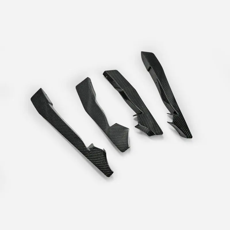 Honda 17 onwards Civic Type R FK8 VRSAR2 Style Front Bumper Canard 4Pcs