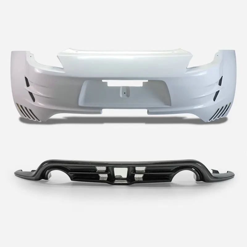 Nissan 09-19 370Z Z34 VRSA2 Style Rear Bumper With Rear Diffuser